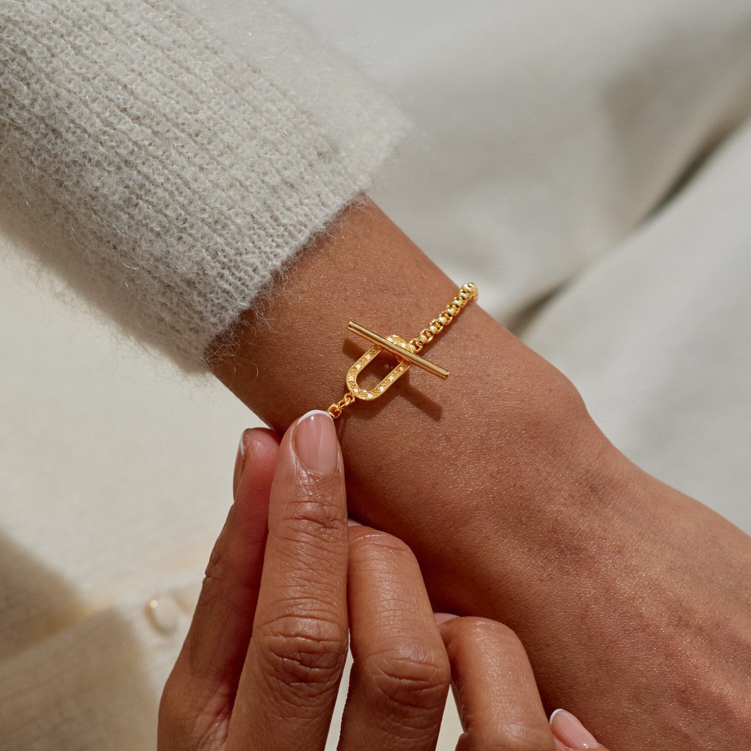 Joma Jewellery - Evermore - Oval T-Bar Bracelet