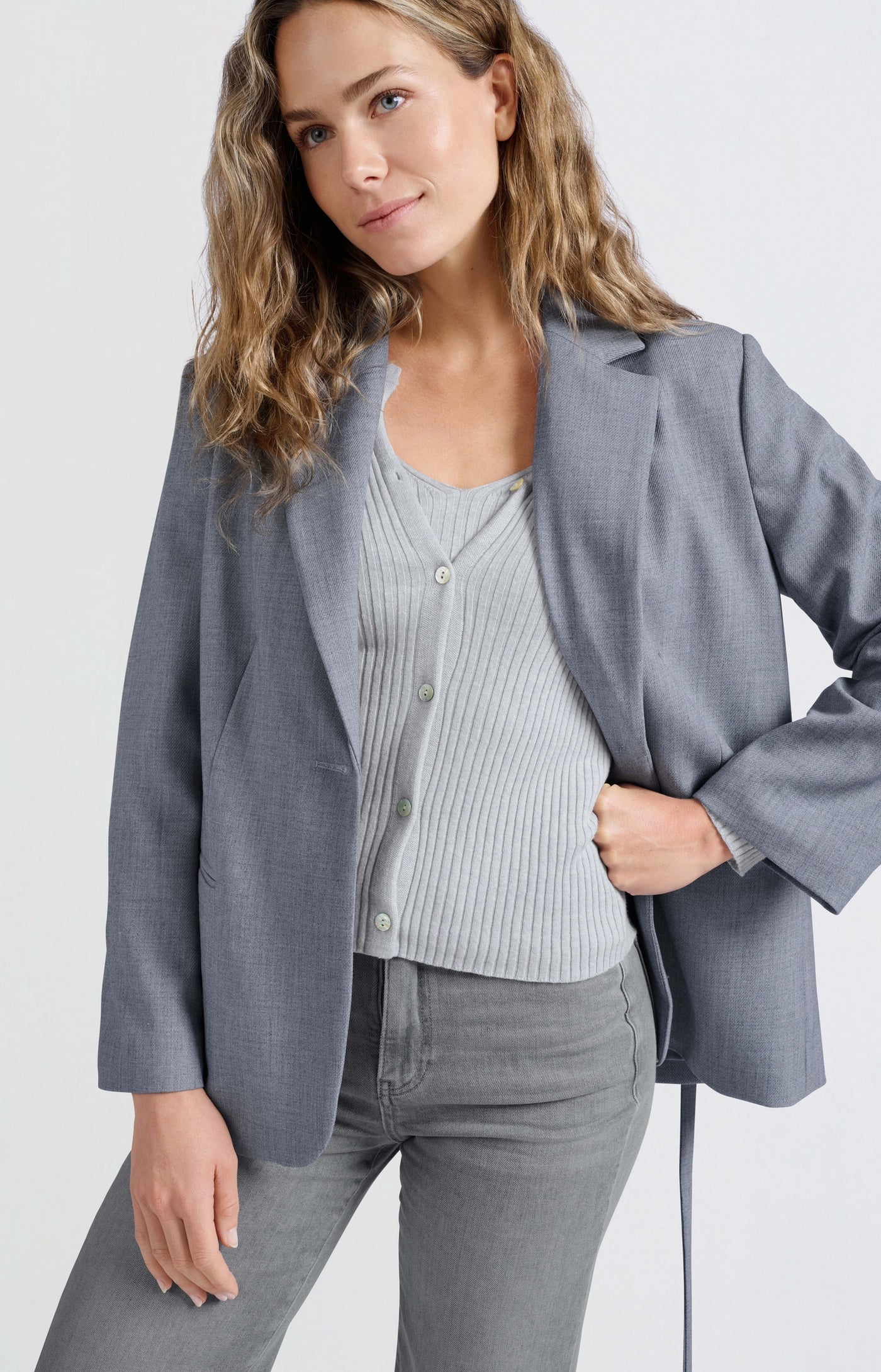 Yaya - Oversized Blazer with Belt