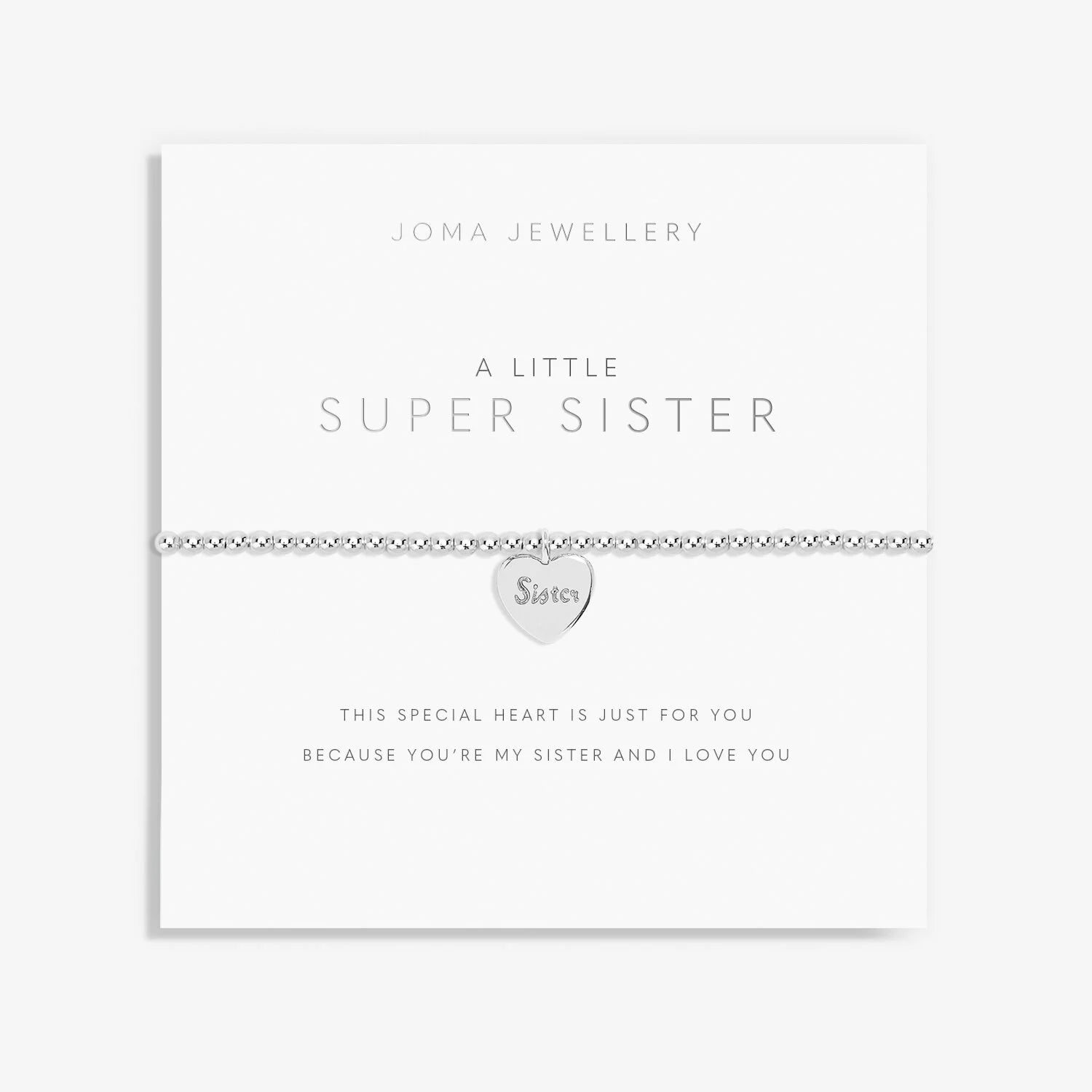 Joma Jewellery - A little Super Sister