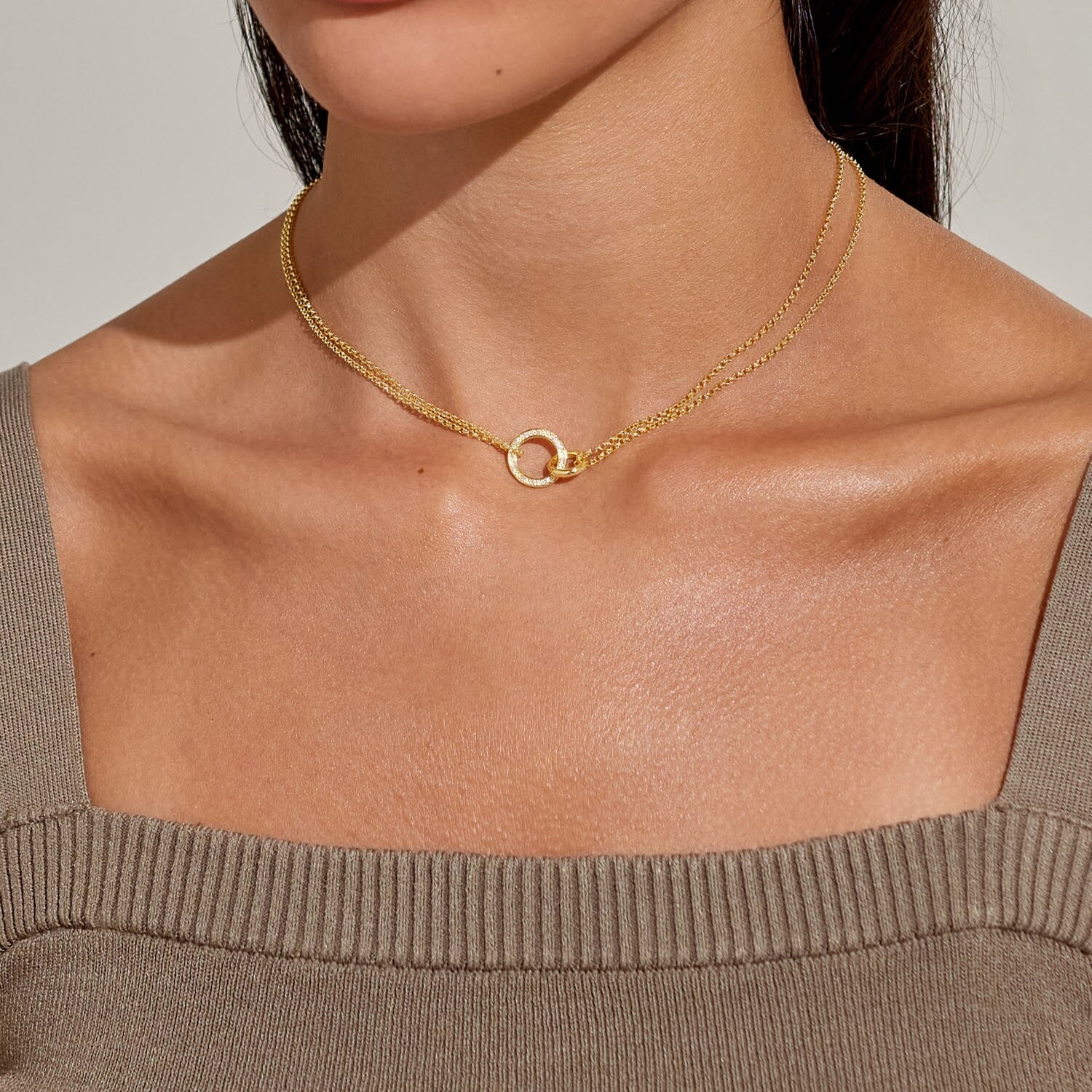 Joma Jewellery - Evermore - Linked Circles Necklace