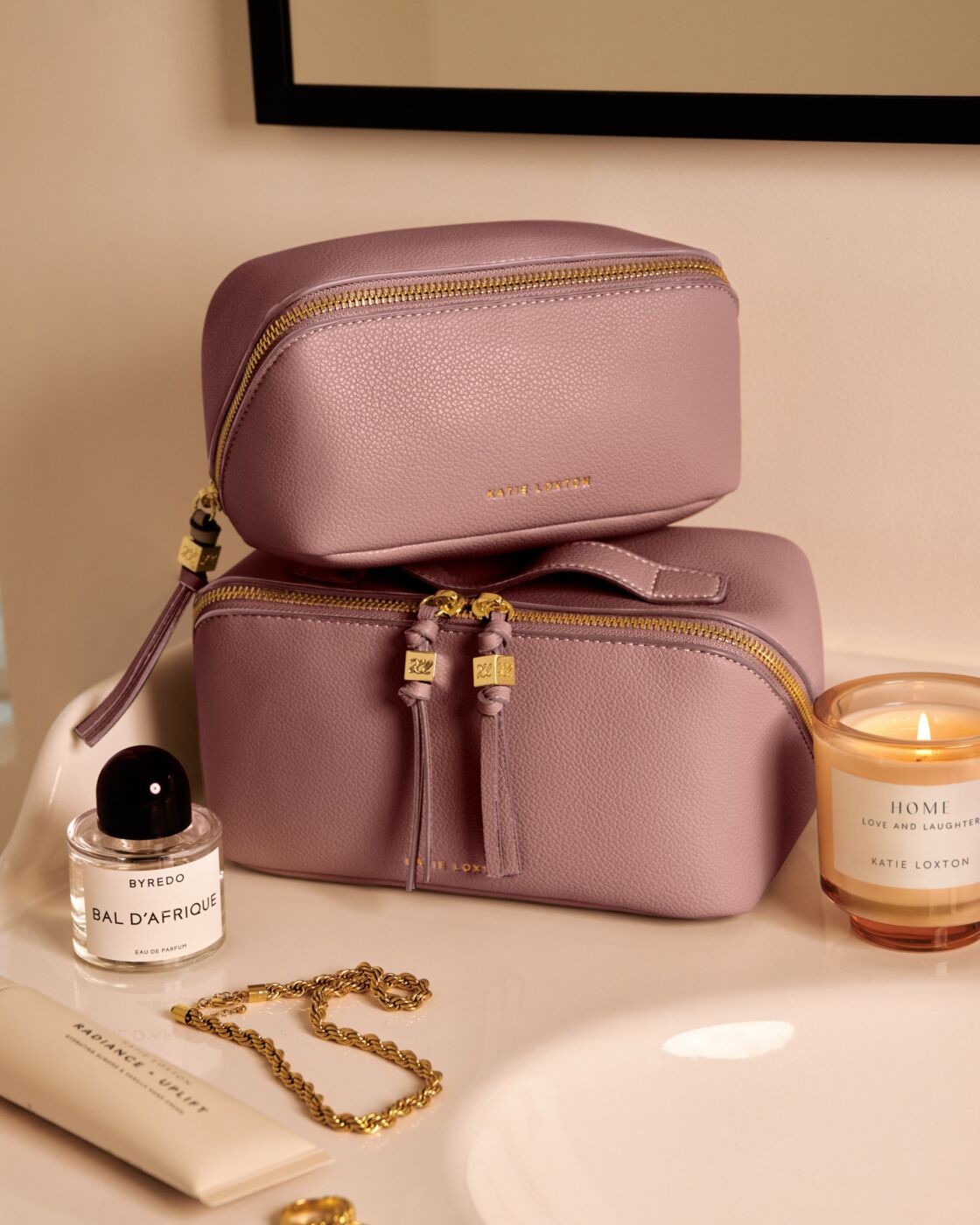 Katie Loxton - Fold-Out Mirror Makeup Up Bag