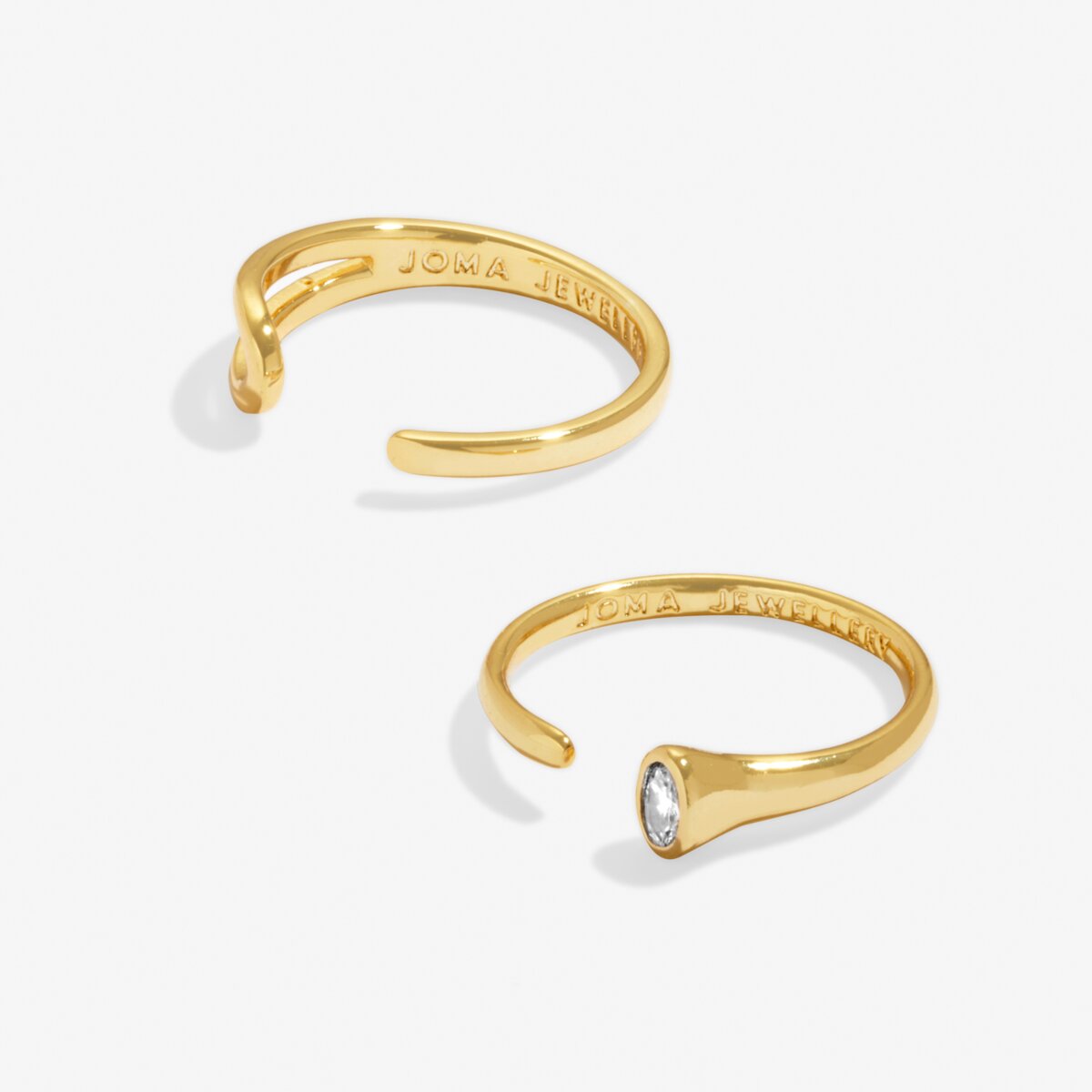 Joma Jewellery - Soul Shine Ring Stack - CZ Oval