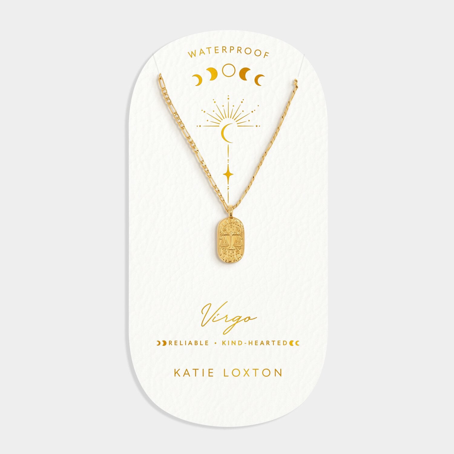 Katie Loxton - Libra Waterproof Gold Zodiac Necklace