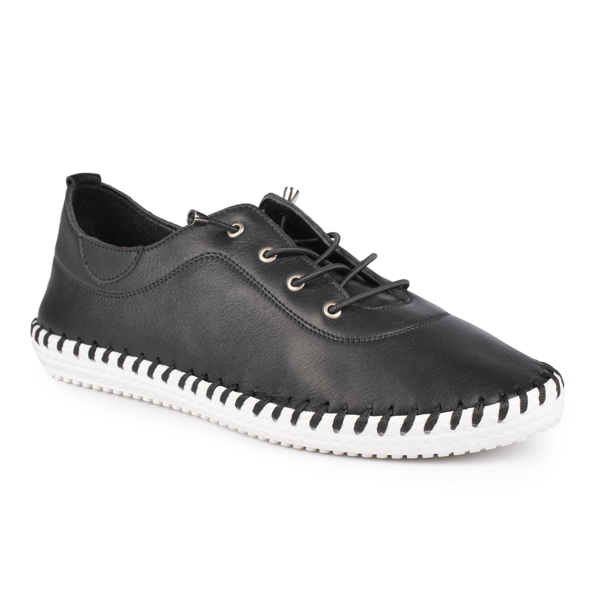 LUNAR - St Ives Leather Plimsole
