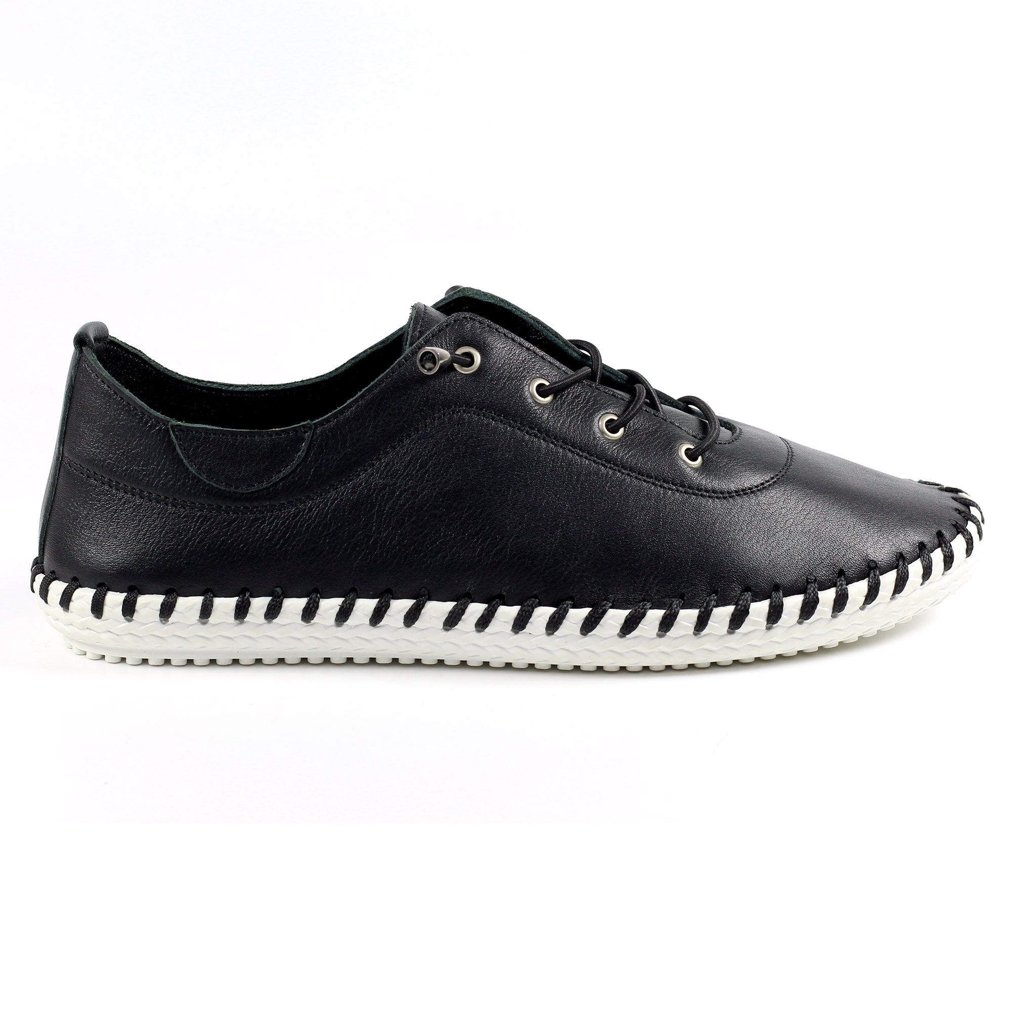 LUNAR - St Ives Leather Plimsole
