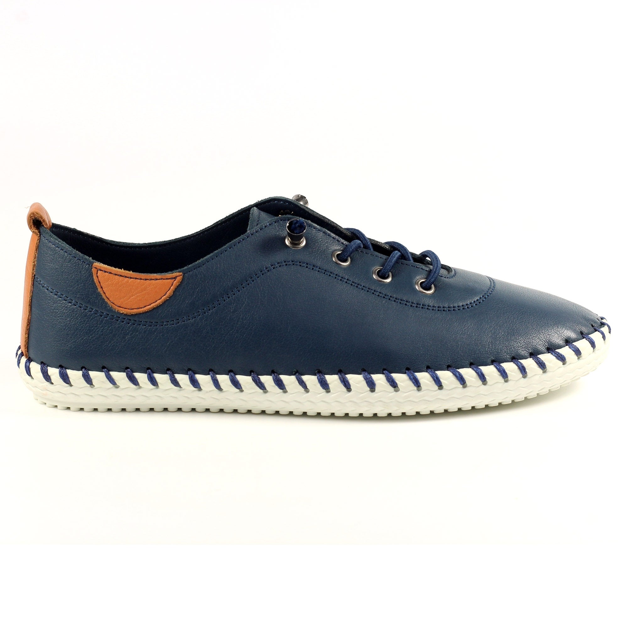 LUNAR - St Ives Leather Plimsole