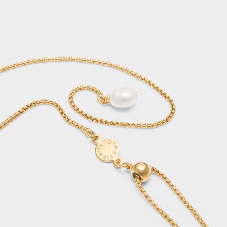 Katie Loxton - Pearl Lustre Lariat Necklace