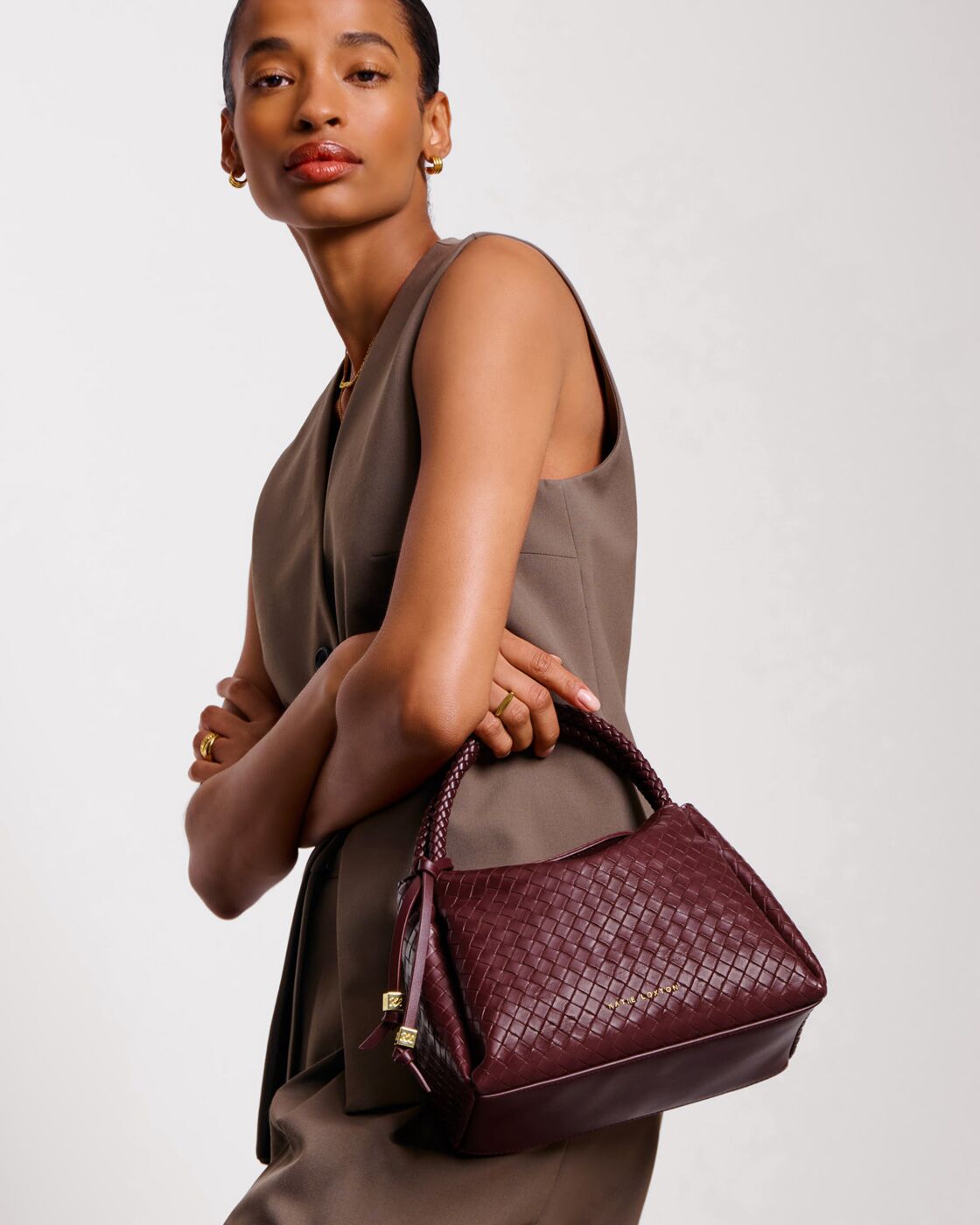 Katie Loxton - Nova Woven Texture Top Handle Bag