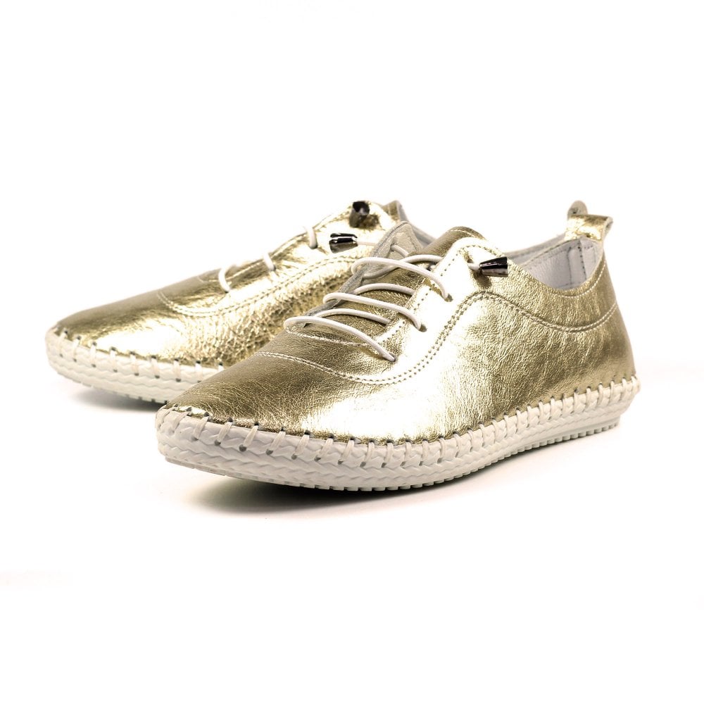LUNAR - St Ives Leather Plimsole