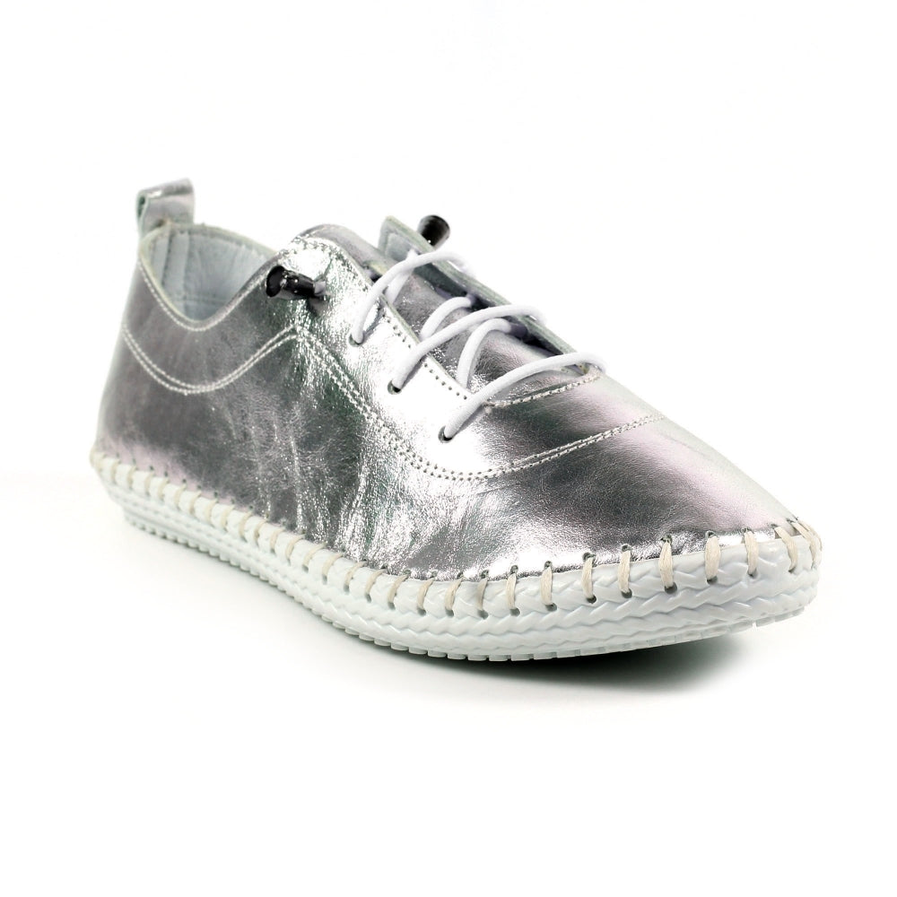 LUNAR - St Ives Leather Plimsole