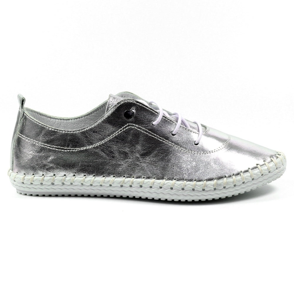 LUNAR - St Ives Leather Plimsole