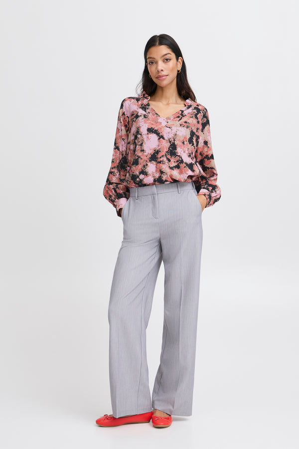 Byoung - Ibine AOP Frill Blouse