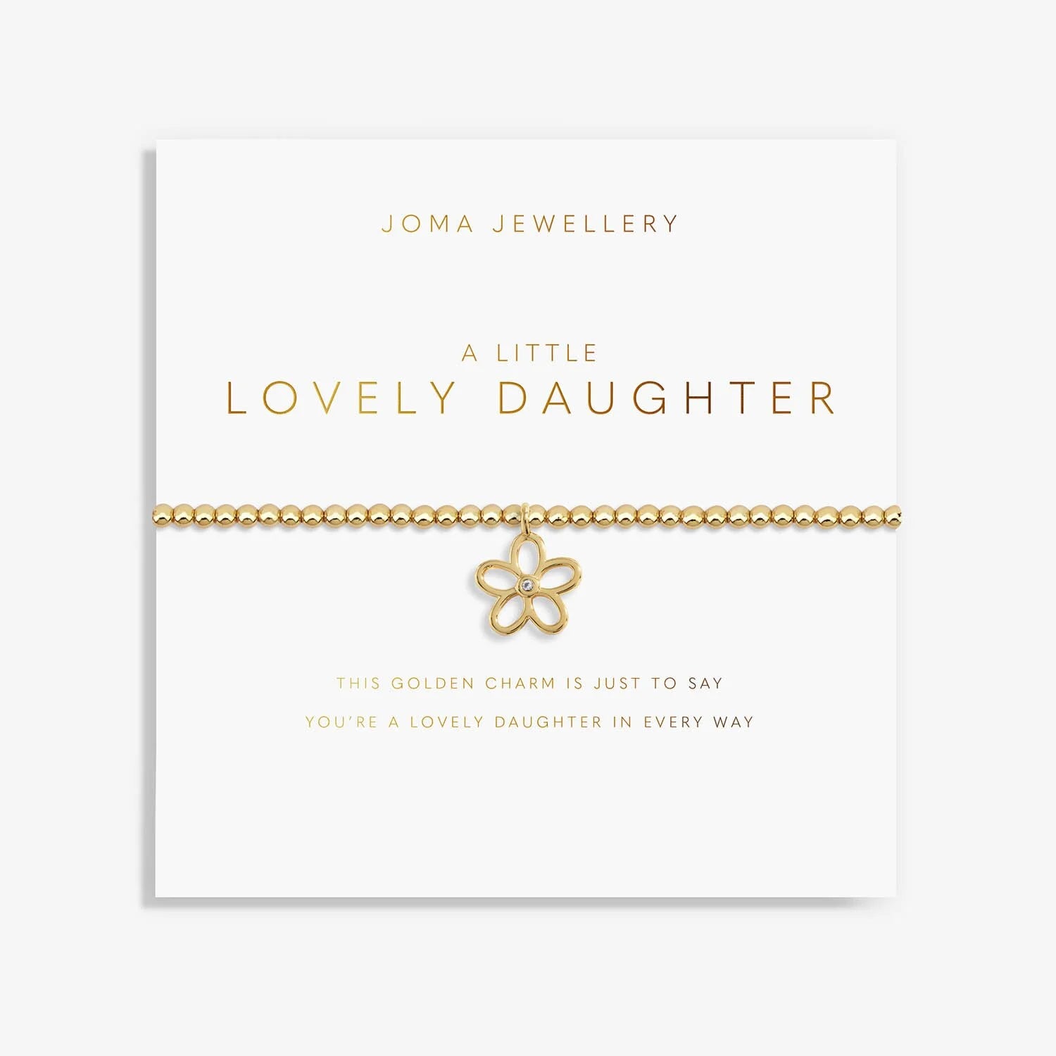 Joma Jewellery-Golden Glow A Little Lovely Daughter Bracelet