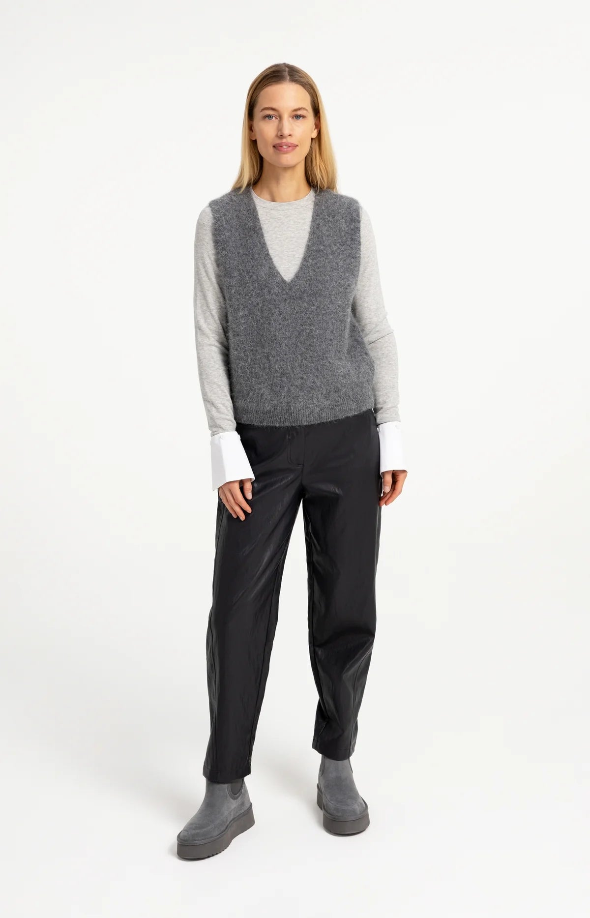 YaYa - Avella Jersey Top with removable cuffs