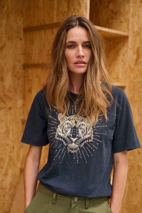 Pulz Jeans - Elona Tiger Tshirt