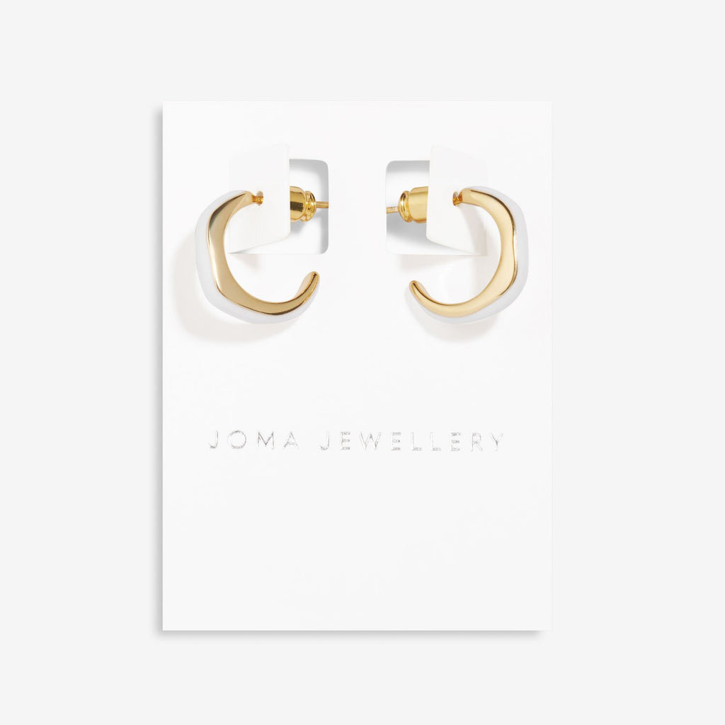 Joma Jewellery - Beau Enamel Hoop Earrings
