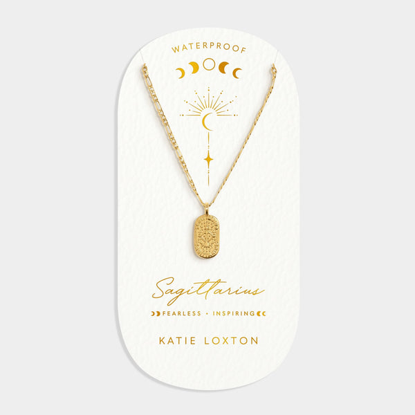 Katie Loxton - Sagittarius Waterproof Gold Zodiac Necklace