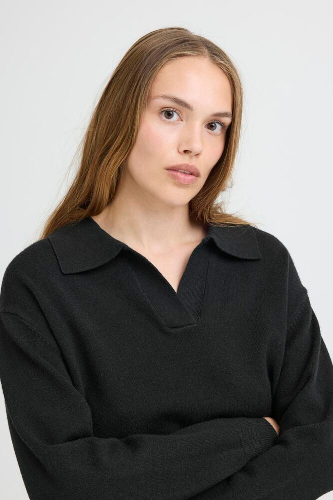 Pulz Jeans - Steffi Open Polo Pullover