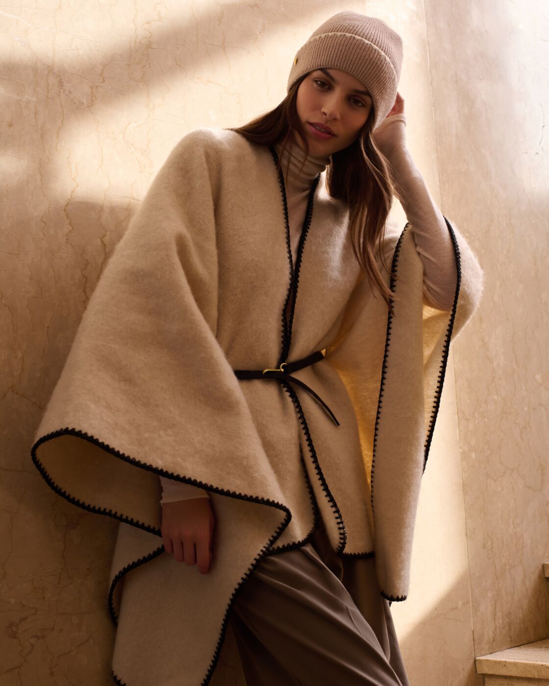 Katie Loxton - Whipstitch Cape with Belt