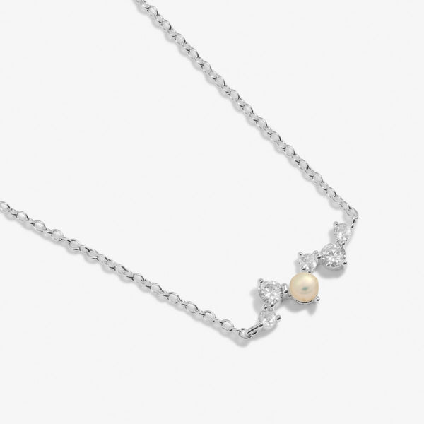 Joma Jewellery - Halo Pearl Cluster Necklace