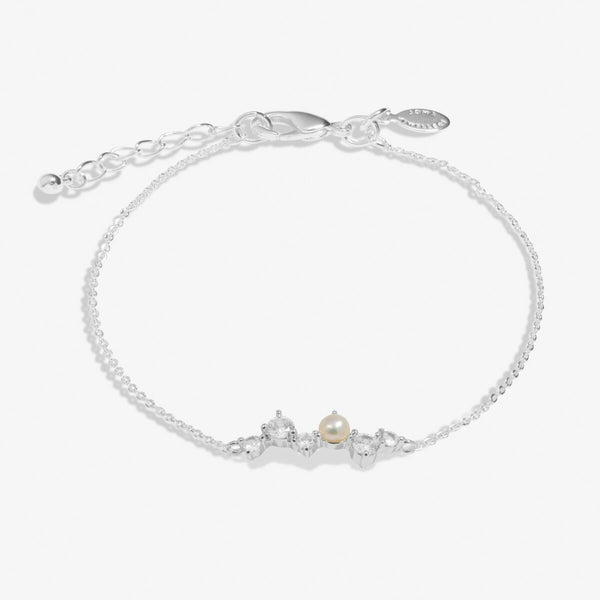 Joma Jewellery - Halo Pearl Cluster Bracelet