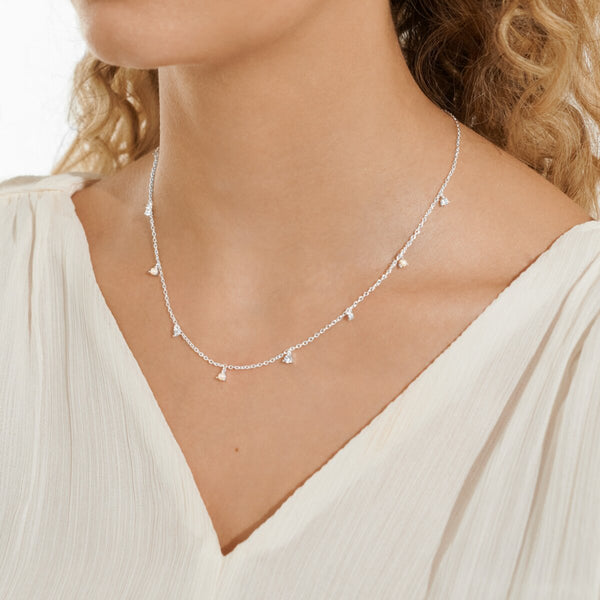 Joma Jewellery - Halo Pearl Charms Necklace