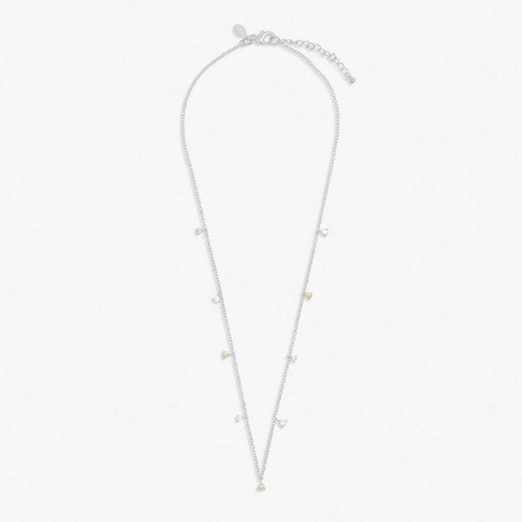 Joma Jewellery - Halo Pearl Charms Necklace