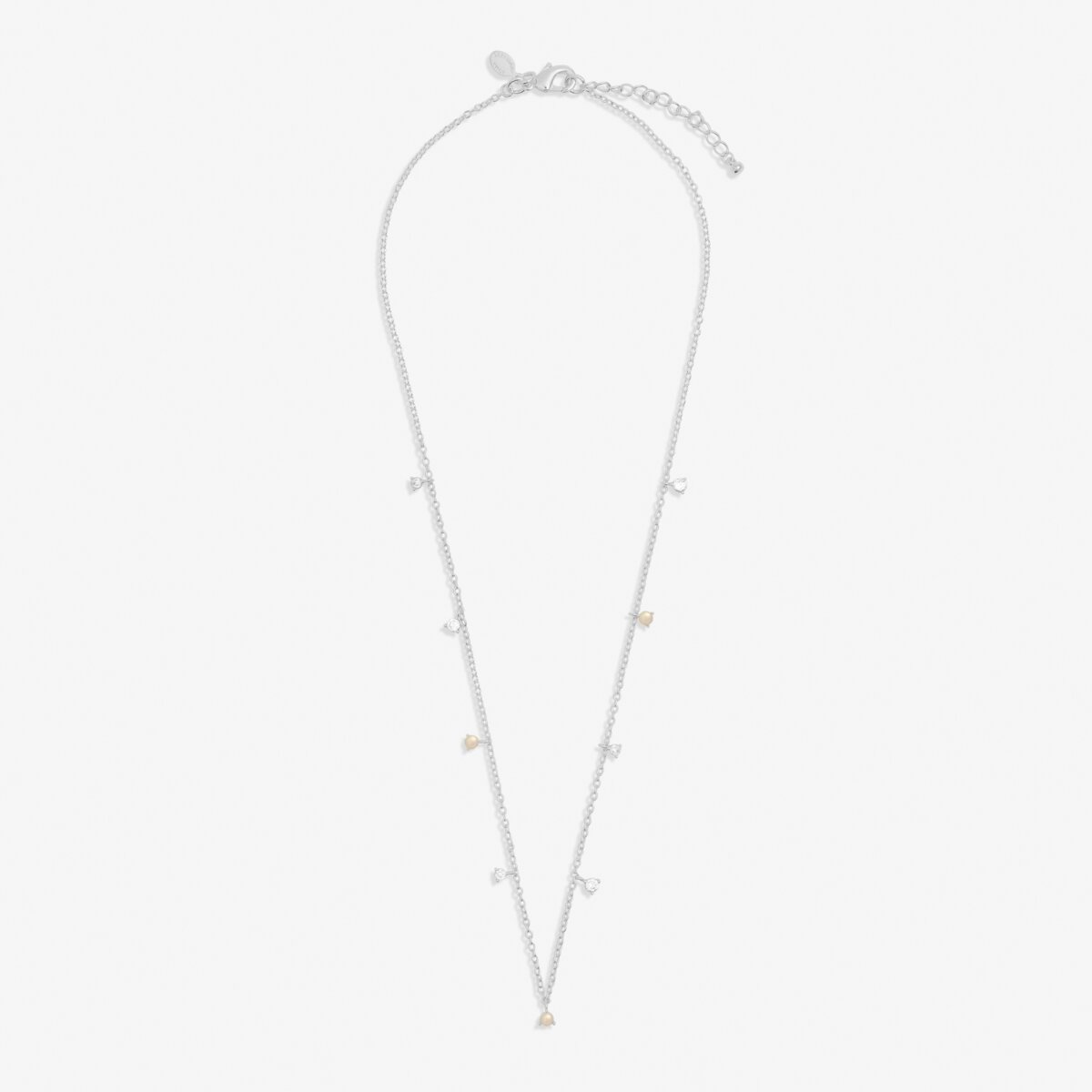 Joma Jewellery - Halo Pearl Charms Necklace