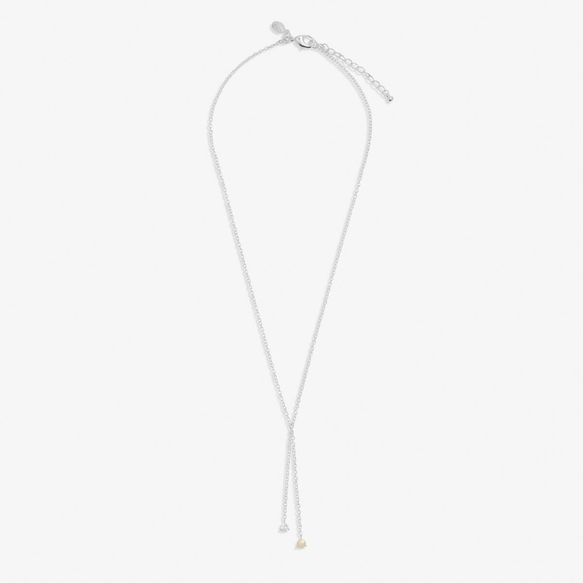 Joma Jewellery - Halo Pearl Lariat Necklace