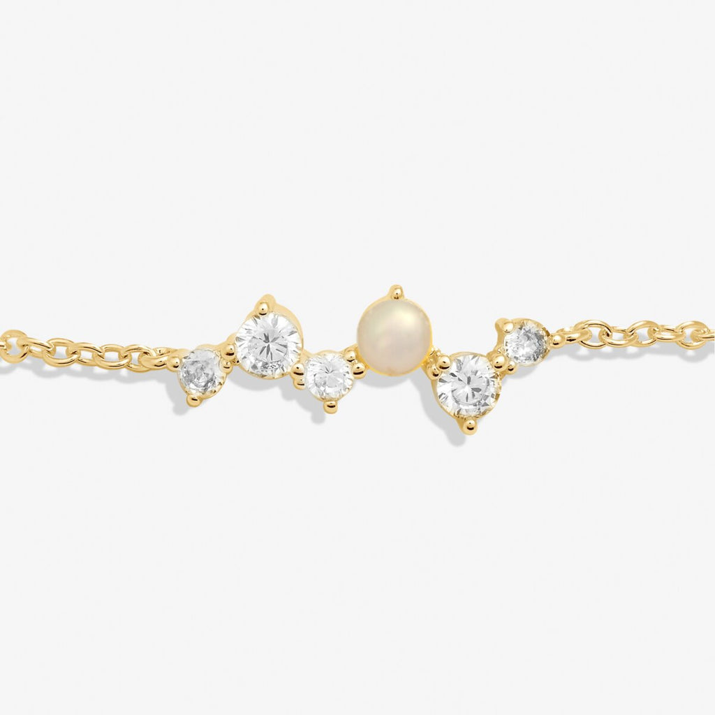 Joma Jewellery - Halo Pearl Cluster Bracelet