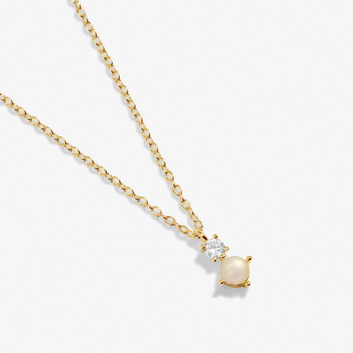 Joma Jewellery - Halo Pearl Pendant Necklace