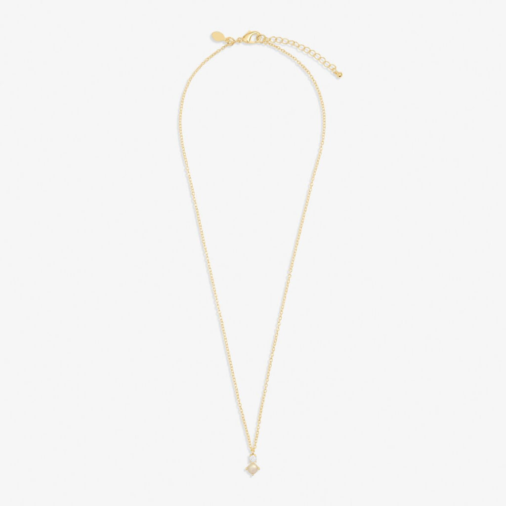 Joma Jewellery - Halo Pearl Pendant Necklace