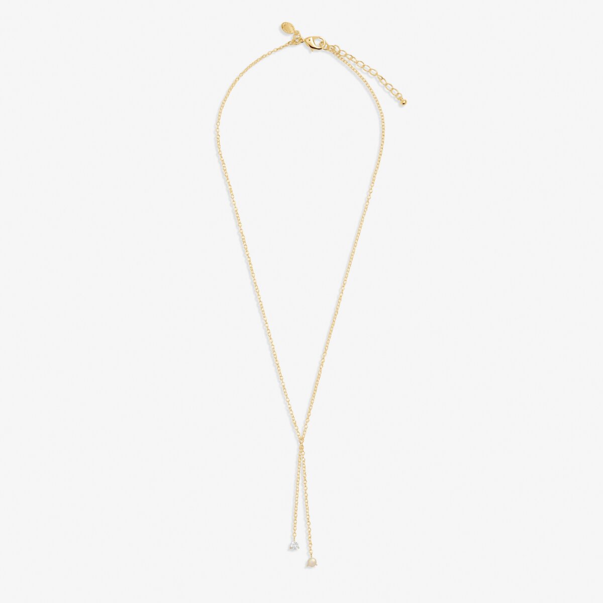 Joma Jewellery - Halo Pearl Lariat Necklace