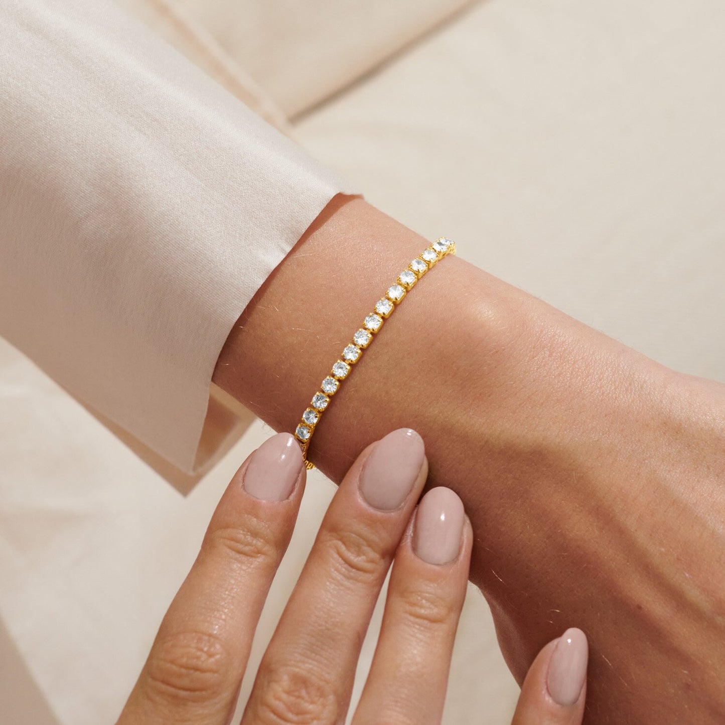 Joma Jewellery - Bracelet Bar - Gold or Silver Tennis Bracelet