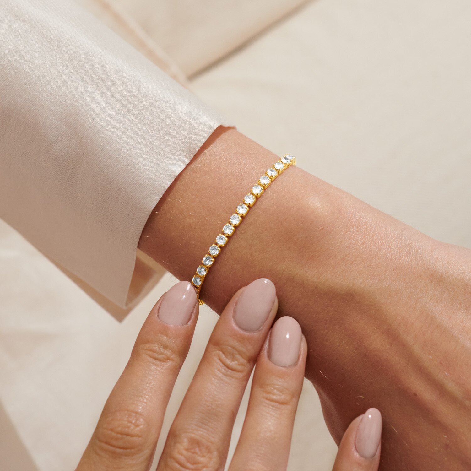 Joma Jewellery - Bracelet Bar - Gold or Silver Tennis Bracelet