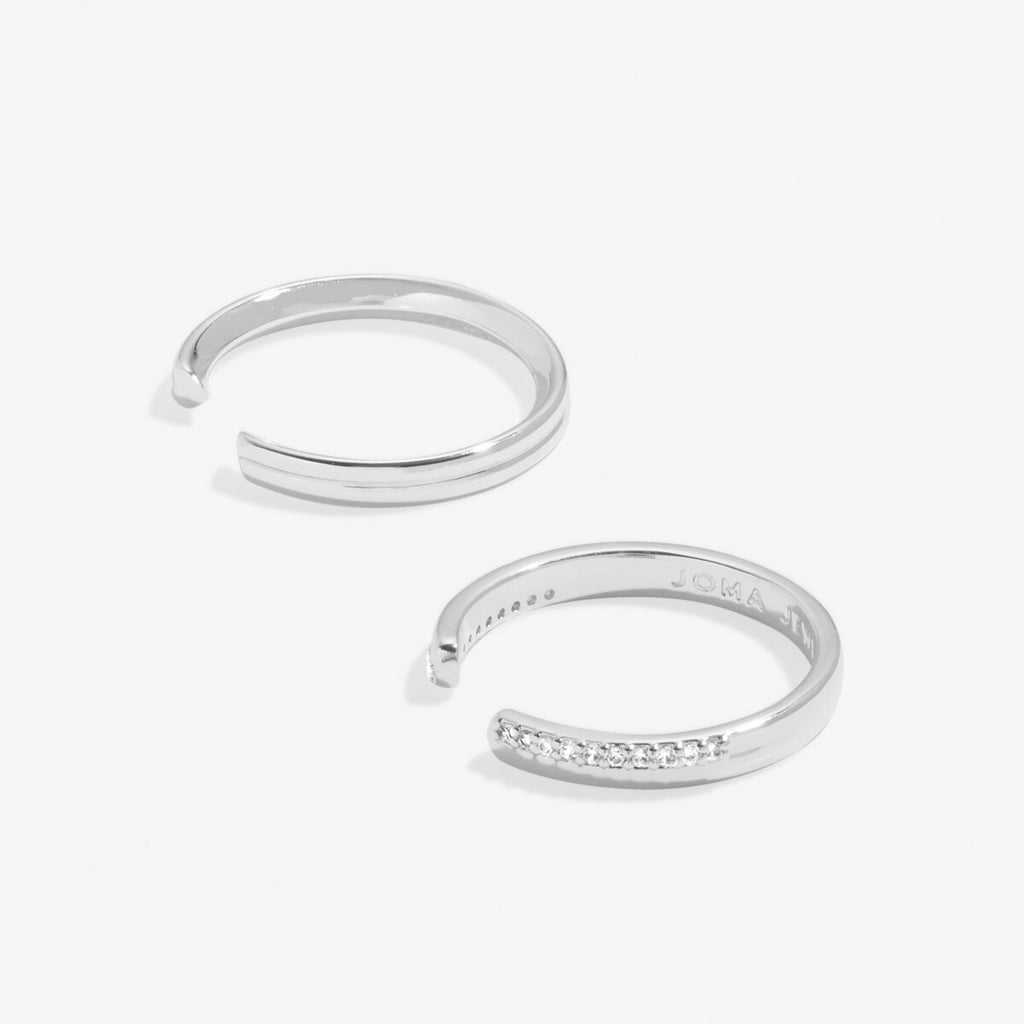 Joma Jewellery - Soul Shine Ring Stack - CZ Band