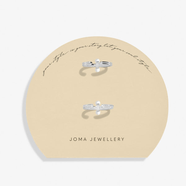 Joma Jewellery - Soul Shine Ring Stack - CZ Band