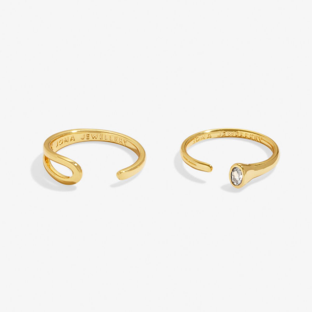 Joma Jewellery - Soul Shine Ring Stack - CZ Oval