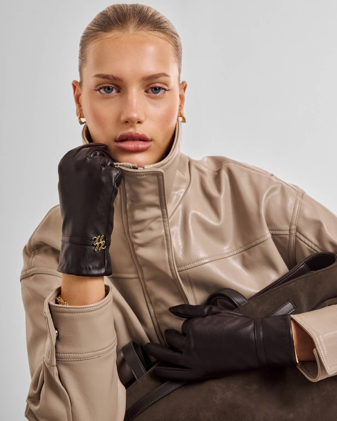 Katie Loxton - Boxed Faux Leather Gloves