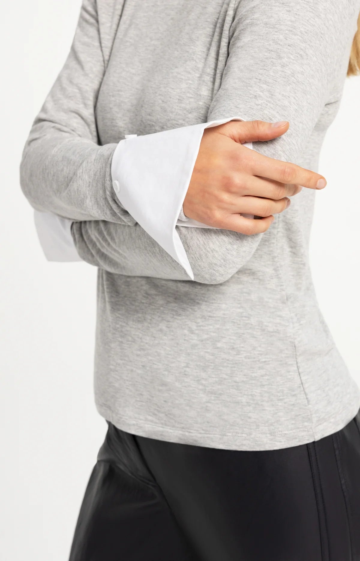 YaYa - Avella Jersey Top with removable cuffs