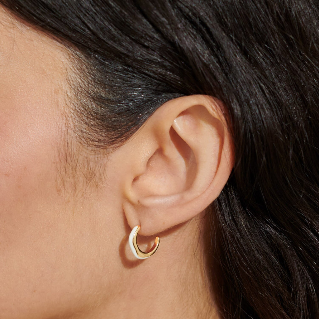 Joma Jewellery - Beau Enamel Hoop Earrings