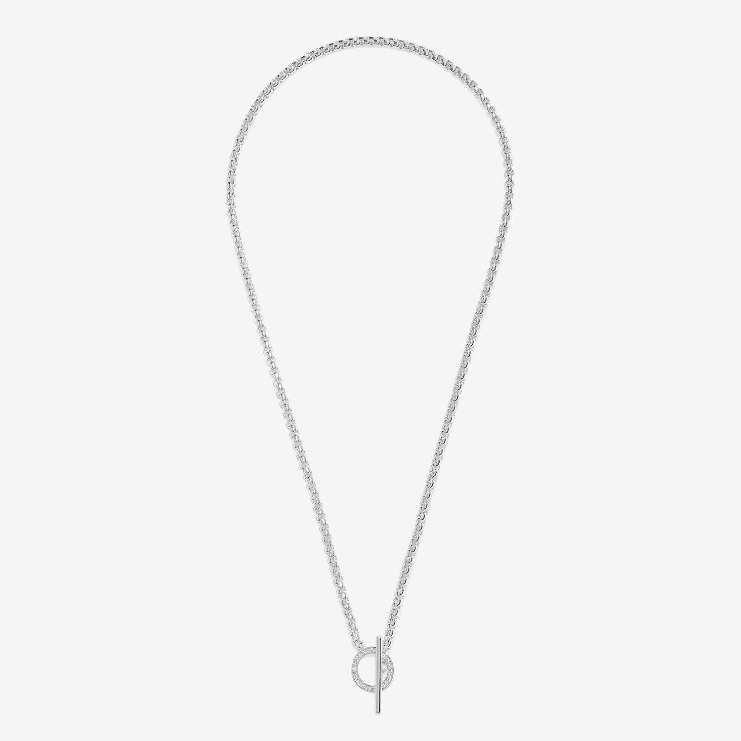 Joma Jewellery - Evermore - Circle T-Bar Necklace