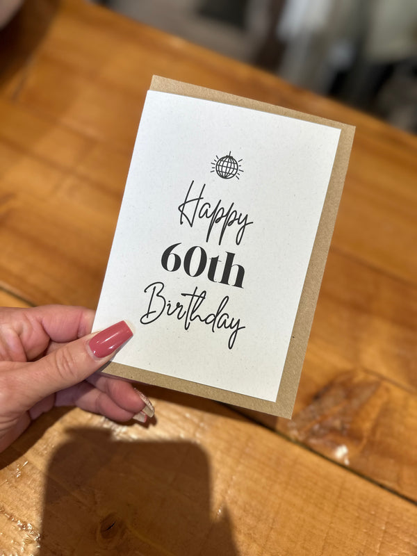 Bowers Boutique - Happy 60th Birthday Card