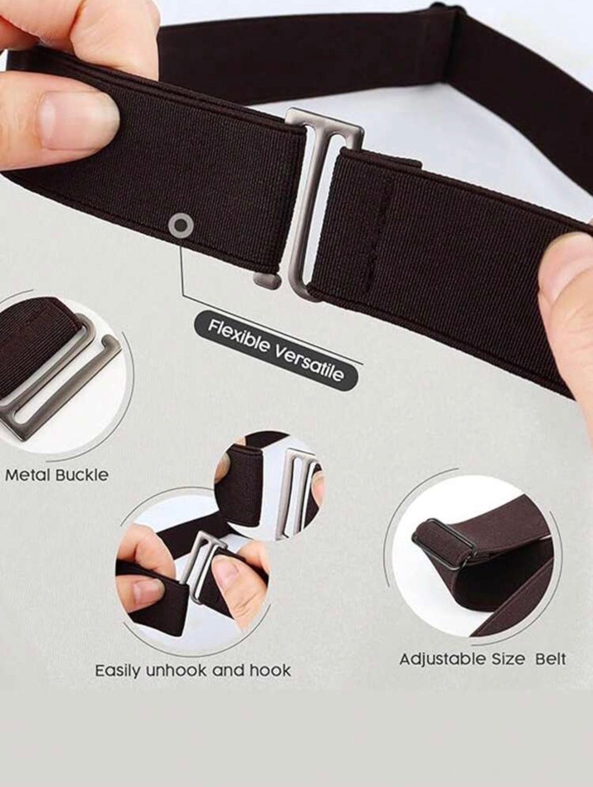 Elastic Adjustable Waist Belt