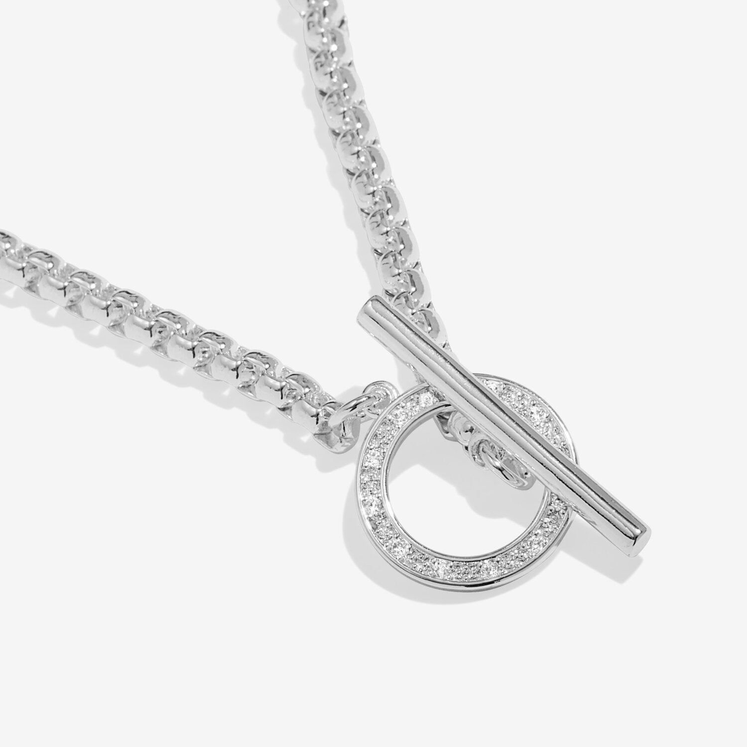 Joma Jewellery - Evermore - Circle T-Bar Necklace