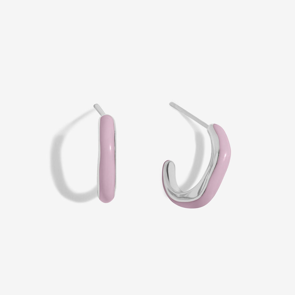 Joma Jewellery - Beau Enamel Hoop Earrings