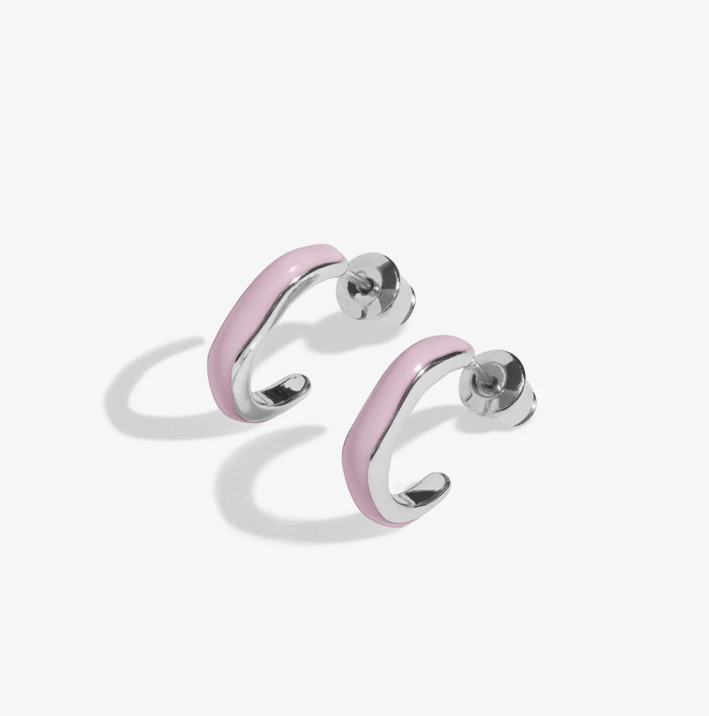 Joma Jewellery - Beau Enamel Hoop Earrings