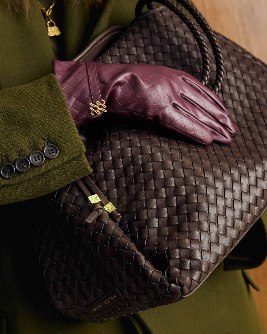 Katie Loxton - Boxed Faux Leather Gloves