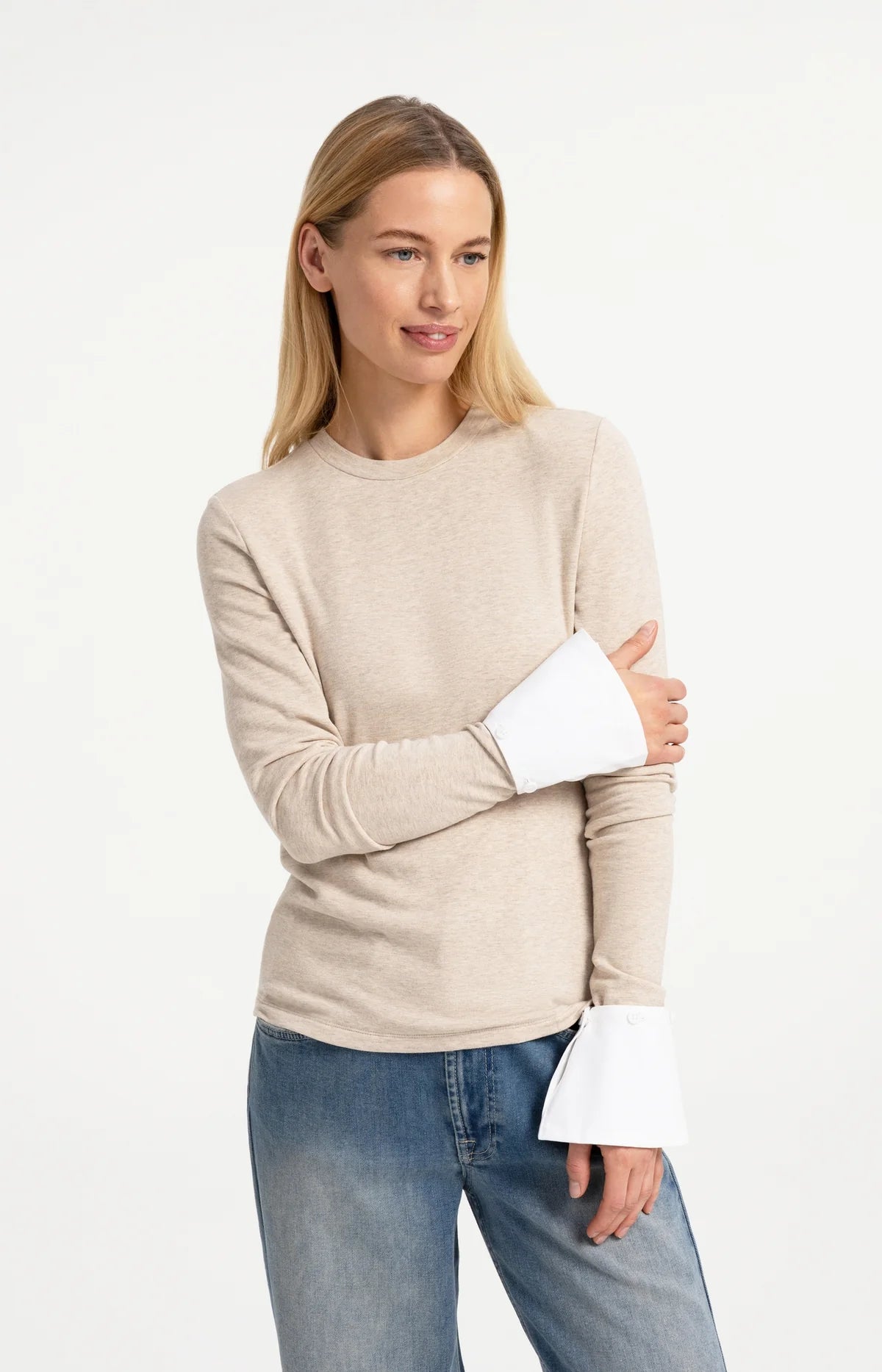 YaYa - Avella Jersey Top with removable cuffs
