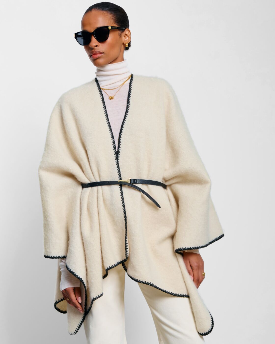 Katie Loxton - Whipstitch Cape with Belt